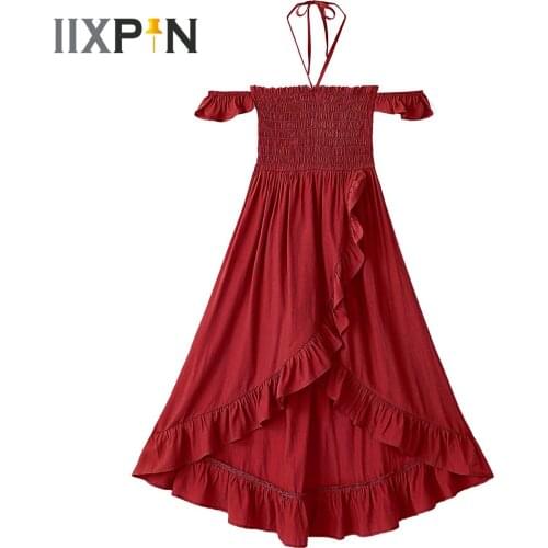 Elegant Princess Girls Dress Solid Color Summer Dress Cosplay Party Pageant Costumes Kids Dresses for Girls Childrens Clothing