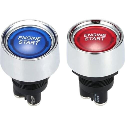 Engine Button Car DC 12V 24V Car Start Engine Button Light Switch Button Start Ignition Switch for Racing