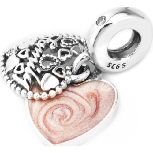 Love Makes A Family Dangle Charm Fits 925 Silver Original Bracelets For Woman Fashion Jewelry Beads For Jewelry Making