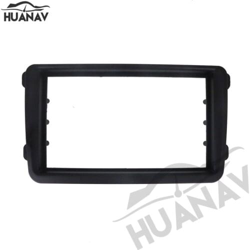 HUANAV Car Radio stereo Fitting installation adapter fascia For 2009 Volkswagen Touran/ Passat/ Golf/ Tiguan Audio Fascias frame