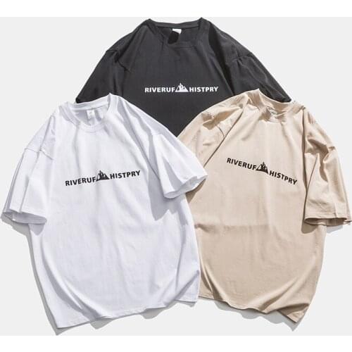 2021 new summer dress mens monogram printed short sleeves A plus-size mens round collar T-shir