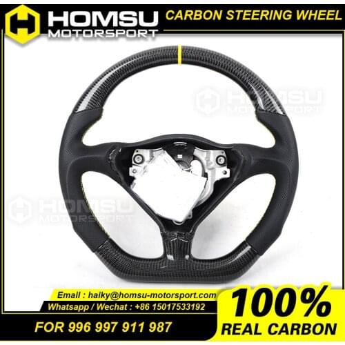 Genuine OEM Customized Carbon Fiber Car Steering Wheel For porsche panamera 996 997 911 987