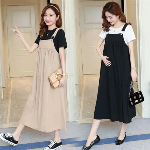 Strap Dresses Maternity Overalls For Pregnant Women Suspender Dresses Pregnancy Clothing Maternity Summer Dresses