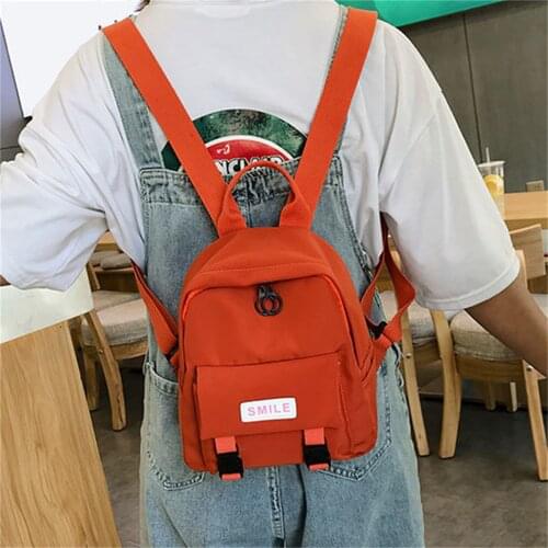 Oxford Backpack Women And Man Backpack Wild Fashion Shoulder Bag Small Canvas Teen Girl School Bag Female New Trend