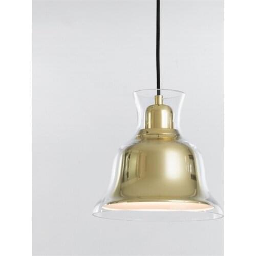 Nordic double cake glass shade pendant lights modern design pendant lamps bedroom living room headlights lighting fixtures