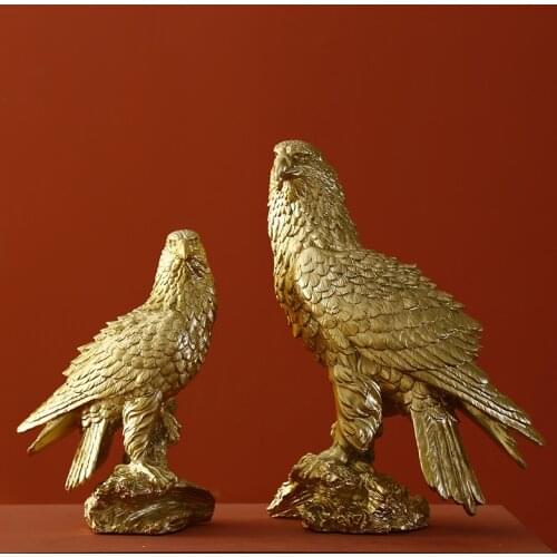 Nordic Light Luxury Golden Eagle Window Home Decoration Resin Decoration Crafts TV Cabinet Personality Creative Decorations