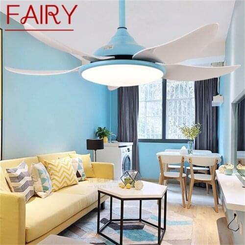 FAIRY LED Ceiling Lamp With Fan 3 Colors With Remote Control Modern Fan Lighting for Rooms Dining Room Bedroom Living Room