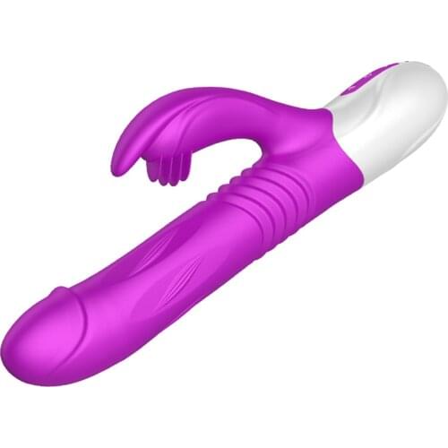 Tongue Stimulate Telescopic USB Heating Dildo Vibrator G Spot AV Oral Erotic Toy Sex Shop Female Masturbation Adult Sex Products