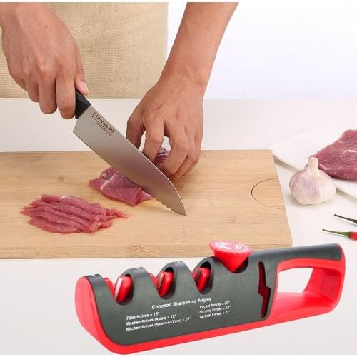 Knife Sharpener Angle Adjustable 4 Stages Scissors Sharpening stone Professional Kitchen Grinder knives Whetstone Sharpener Tool