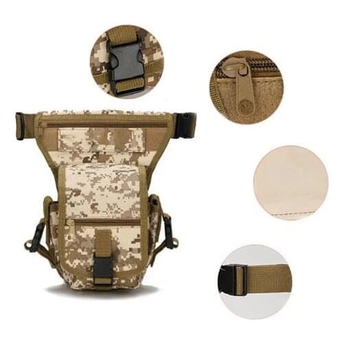 Versatile Tactical Waist Leg Men Waterproof Nylon Drop Leg Bag Waist Pack Thigh Belt Hip Bum Military Tactical Motorcycle Riding