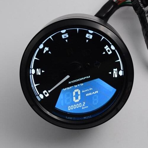 Universal LCD Digital Tachometer Speedometer Odometer Motorcycle Turbo sensor Accessories