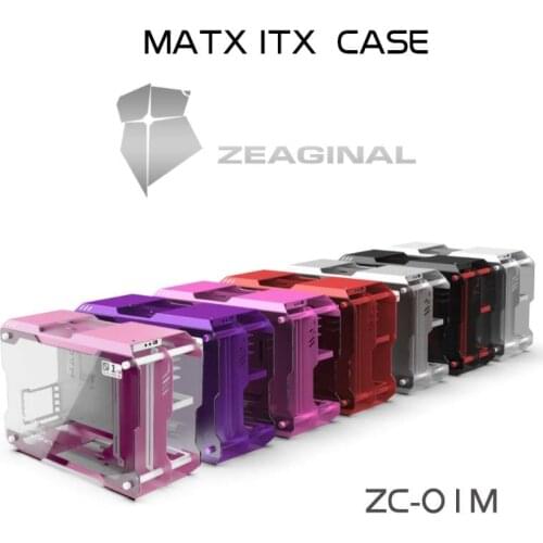 ZEAGINAL Aluminum MINI PC Case For MATX ITX,MOD Water Cooling Computer Gaming Gamer Cabinet,Desktop Cooling Case Open Stye