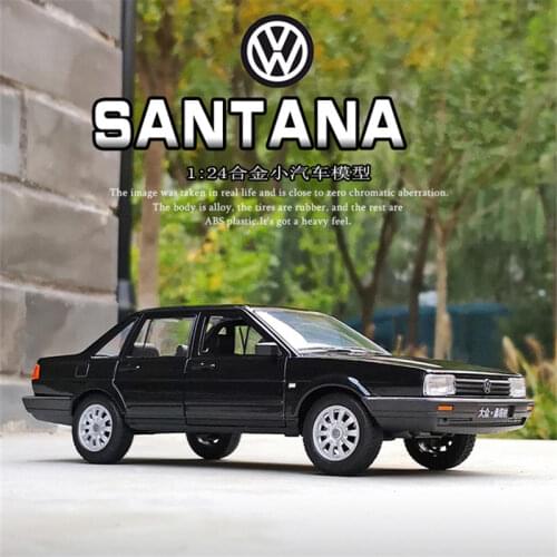 1:24 Scale Volkswagen SANTANA Alloy Metal Retro Classic Car Model Diecast Simulation Toy Vehicles Car Model Collection Kids Gift