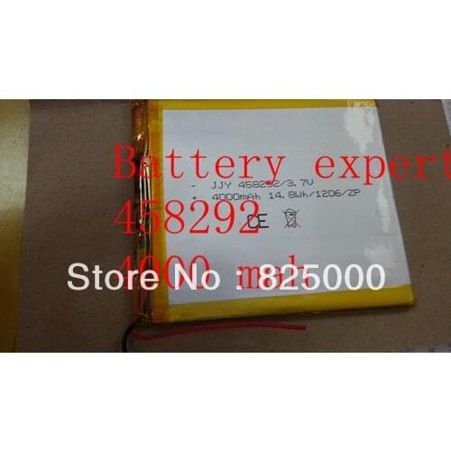 3.7 v 4000mah 458292 lithium ion polymer Rechargeable batteries 7 inch tablet PC 4.5 * 80 * 90 mm