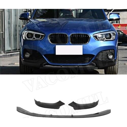 3Pcs ABS for BMW F20 F21 M Sport 2015 - 2018 Performance Front Splitters Lip Valance Bumper Spoiler Car Styling