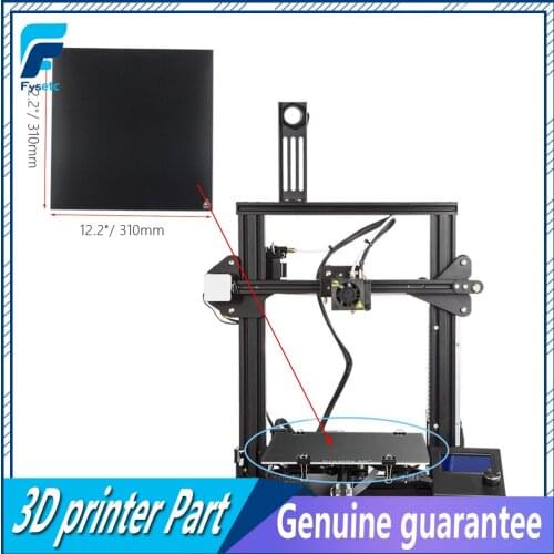 3D Printer Ultrabase Black Carbon Silicon Crystal Build Hotbed Platform 310*310 MM Thickness 4mm Glass For 3D CR-10/10S