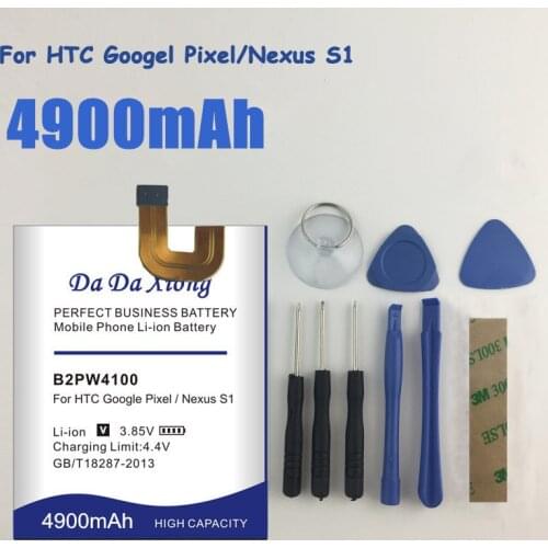 4900mAh B2PW4100 Mobile Phone Battery For HTC Google Pixel / Nexus S1 Mobile Phone Replacement Battery