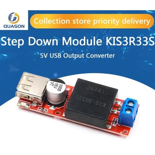 5V USB Output Converter DC 7V-24V To 5V 3A Step-Down Buck KIS3R33S Module KIS-3R33S