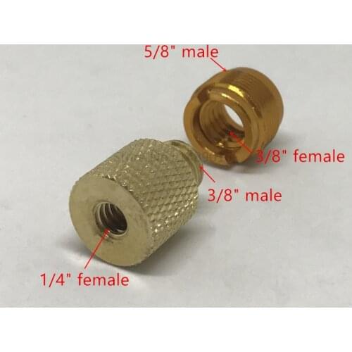Camera 1/4 to 3/8 to 5/8 Convert Screw Thread Adapter For Microphone Stand DSLR Tripod Monopod SLR Accessories