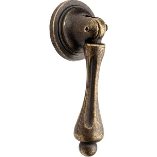 Antique Bronze Kitchen Drawer Cabinet Door Furniture Handle for Jewelry Wooden Box Dresser Handle Pull Handle Knobs 62x24mm 1pc