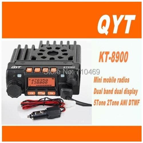 DHL Freeshipping+2015 QYT KT8900 Mini Car mobile radio transceiver UV dual band 136-174MHz 400-470MHz 25W 5tone 2tone ANI DTMF