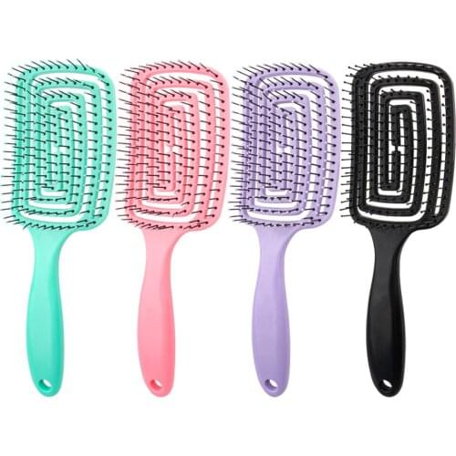 Large Curved Comb Hair Styling Comb Comb Hollow Massage Comb Portable Long Handle Comb Hairdressing Comb Head Massage