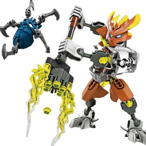 BIONICLE Protector Of Stone Action Figures Building Block Toys Set For Kids Boy Gift Compatible Major Brand 70779 64pcs/Set