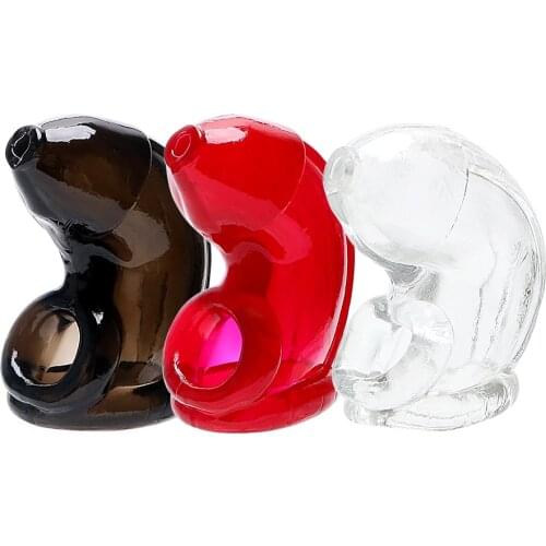 IKOKY Chastity Male Chastity Device Sex Toys for Men Reusable Condom Cock Cage Penis Ring Penis Sleeves Penis Extension