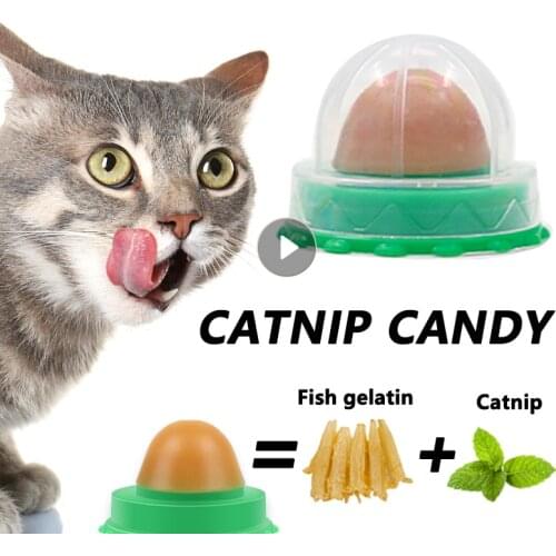 Catnip Nutrition Energy Ball Catnip Sugar Long Lasting Healthy Cat Snacks Cat Nutrition Cream Licking Solid Candy Cat Toys Pet
