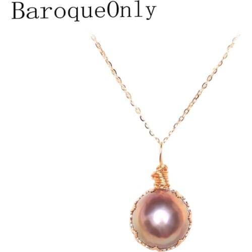 BaroqueOnly handmade lace design natural freshwater pearl pendant colorful pearl chocker girl neacklace 2019 new arrivals PAN