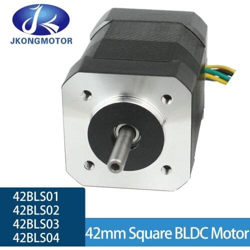 4000Rpm 24V DC 42BLS01 42BLS02 42BLS03 42BLS04 42mm Square BLDC Motor 3-Phase 26-105W Brushless Motor with Hall-Sensor