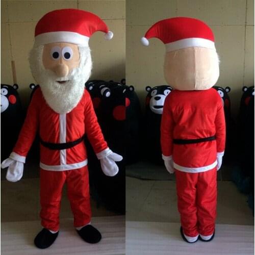 Santa Claus Mascot Costume Christmas Elderl Claus Cosplay Fancy Dress Adult Festival Outfits Advertising Apparel