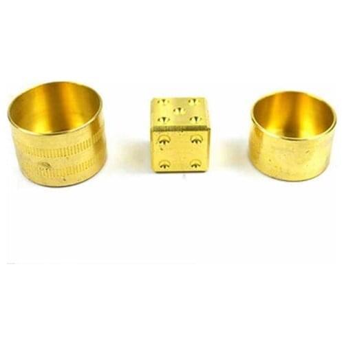 Mental Die Predicted Cypher,Brass - Mentalism Tricks,Magic Accessories For Magicians,Stage Magic Illusions,Street Magic Gimmicks