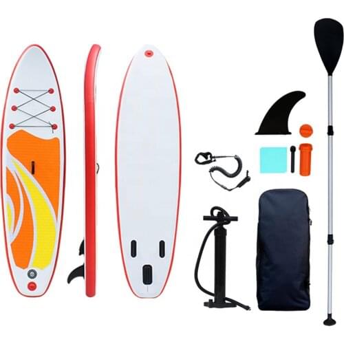 Inflatable Stand Up Paddleboards 10' with SUP Accessories Travel Backpack, Non-Slip Deck Adjustable Paddles, Leash and Fin