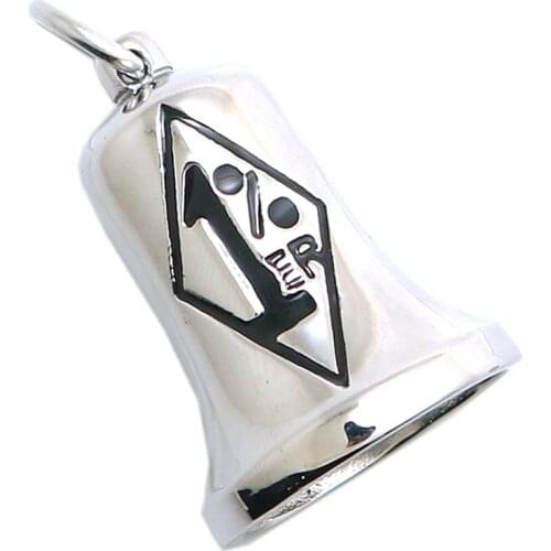 Biker Newest 316L Stainless Steel Cool 1%er Big Bell Pendant