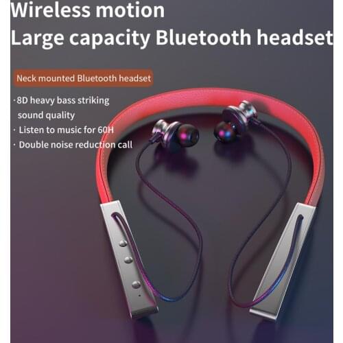 New Wireless Bluetooth Earphone Magnetic Suction HiFi Sound Quality Stereo Headset Waterproof Wireless Sports Earbud with HD Mic