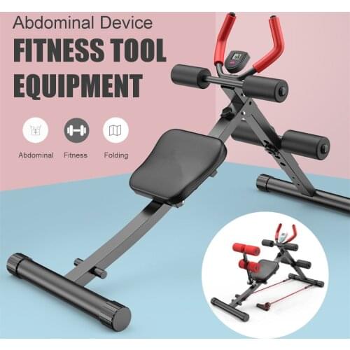 Waist Abdominal Muscle Fitness Training Foldable Sit Up Benches Tool Adjustable Exercises Trainer Home Gym Fitness Equipment