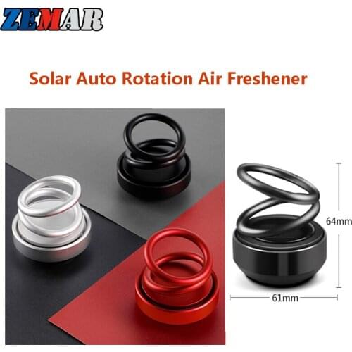 Solar Auto Rotation Car Air Freshener for Mercedes Benz W203 CLA GLA Clase a W204 W205 W176 W177 W246 W211 AMG Accessories