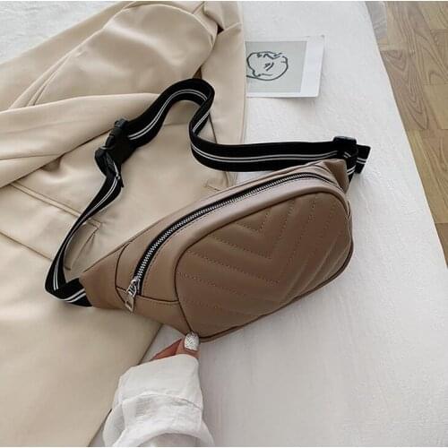 2021 Waist Bag PU Fanny Pack Shoulder Bag Ladies Waist Pack Women Belt Bag