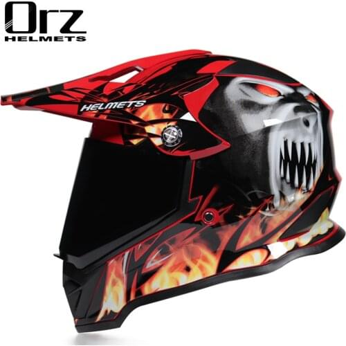 Professional off-road motorcycle helmet racing bike children ATV off-road vehicle downhill DH cross helmet with lens