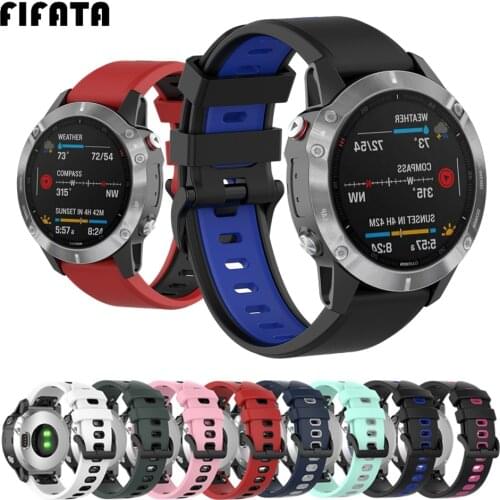 FIFATA Silicone Band Straps For Garmin Fenix6 6S 6X 5S 5 5X 3 3HR Forerunner935 945 Quick Release Watchband Wrist Strap Bracelet