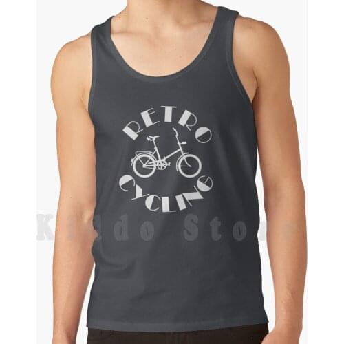 Retro Cycling Old School tank tops vest 100% Cotton Retro Old School Folding Bicycle Oldshool Folding Bike Mifa