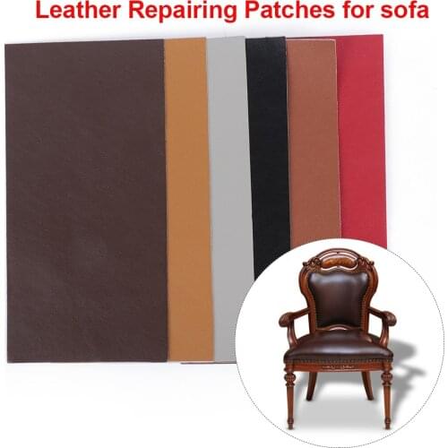 1 Pc PU Leather Sofa Patch Self Adhesive Stick-on Fabric Sticker Repairing Leather Craft DIY Renew Home Decoration Accessories