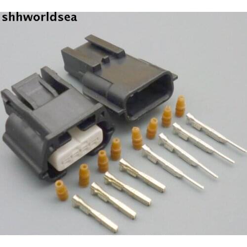 Shhworldsea 5/30/100sets 0.6mm for nissan air flow male female meter plugs music intake pressure sensor plug-in