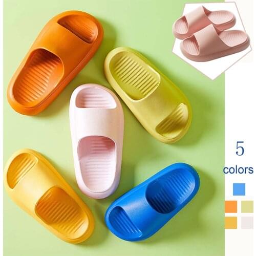 Kids Slippers Non Slip Home Shoes Soft Bottom Bathroom Beach Slides Sandals Toddler Boy Girl Flip Flops Children claquette