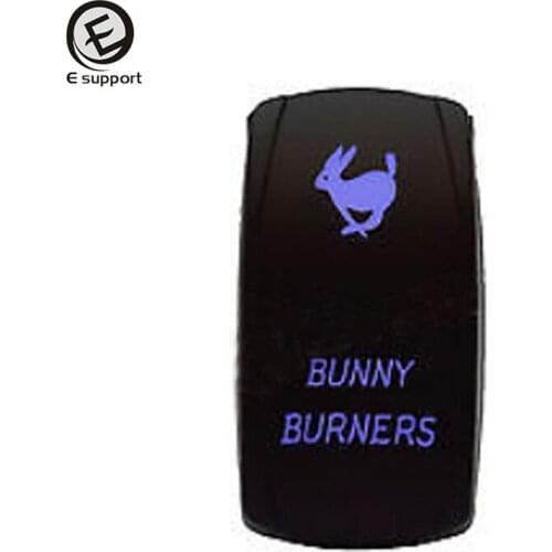 EE support Car Motor Blue LED Light 12V 20A Toggle Rocker Switch Bunny Car styling Auto Accessories Hot Sales