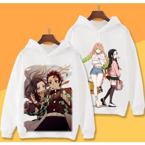 Demon Slayer Cosplay Hoodie Kimetsu no Yaiba Kamado Tanjirou Hoodies Winter Autumn Fleece Sweatshirts Cartoon Pullover Costume