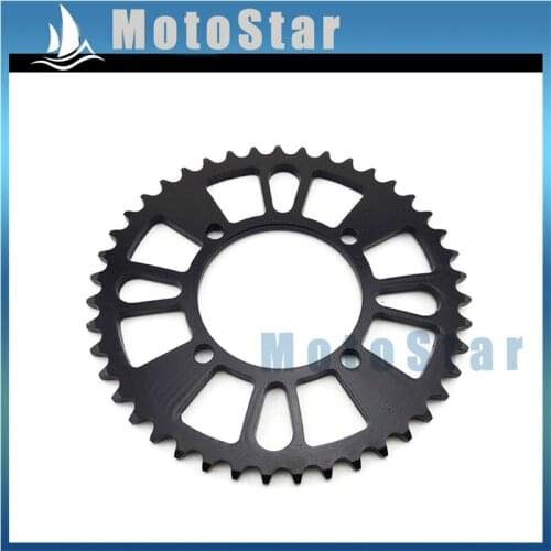 420 76mm 43 Tooth Black Rear Chain Sprocket For 50cc 70cc 90cc 110cc 125cc 140cc 150cc 160cc Chinese Pit Dirt Trail Bike