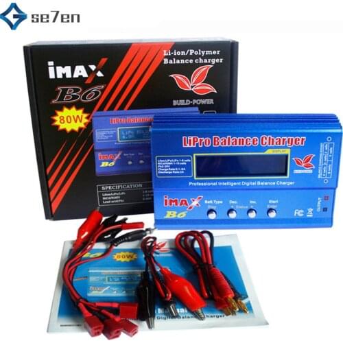 IMAX B6 80W 6A Battery Charger Lipo NiMh Li-ion Ni-Cd Digital RC IMAX B6 Lipro Balance Charger Discharger