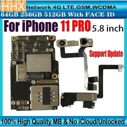 Full Tested Function For iPhone 11 pro 11pro motherboard Factory unlocked free iCloud for iPhone 11pro with IOS motherboard